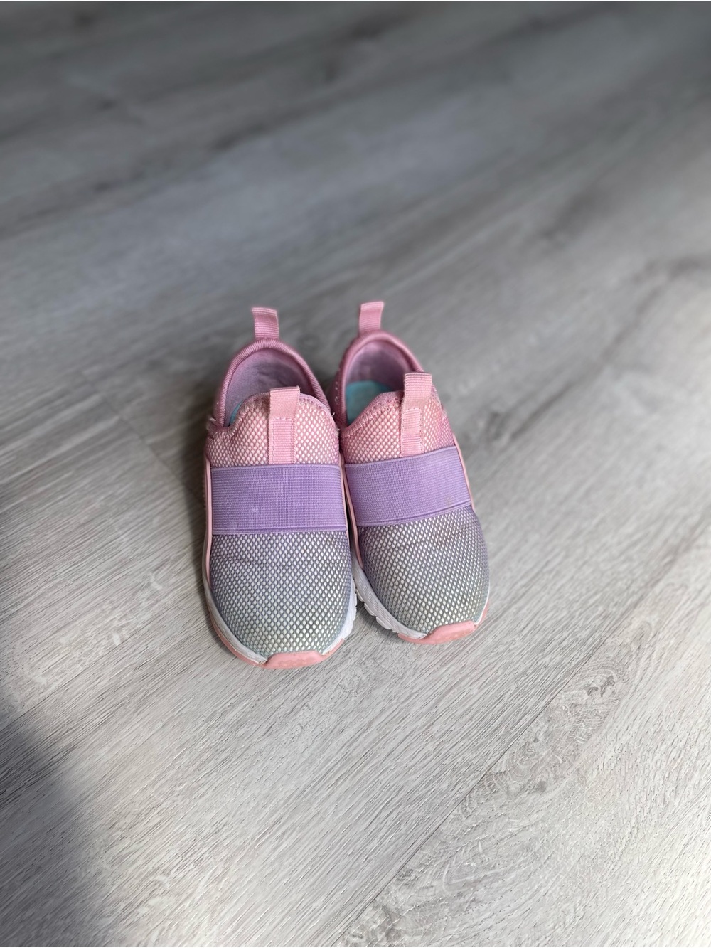 Falls Creek Kids Slip-On Sneakers in Pink and Lavender